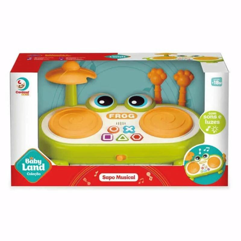 Brinquedo Baby Land Sapo Musical Primeira Infância 7109 - Cardoso